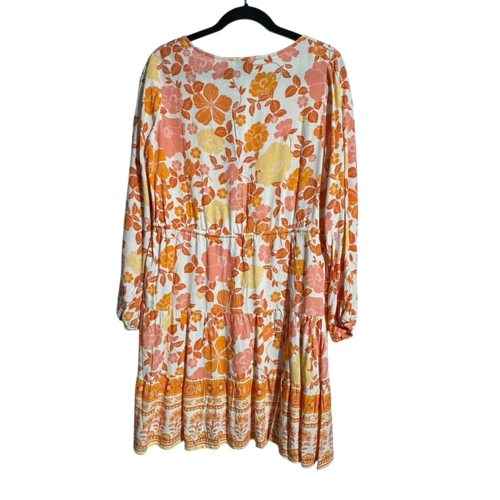 Petal and pup Odie Dress Floral Size US 10 Boho Cottagecore Tiered Tie Waist - Picture 3 of 13